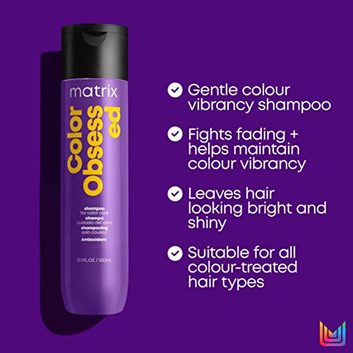 Matrix Color Obsessed, Colour Shampoo to Cleanse and Help Maintain Coloured Hair, Total Results 300ml - Image 3