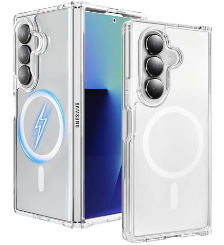 Coque Samsung Fold 7 premium ultra fine transparente haute résistance et dos magnétique rigide