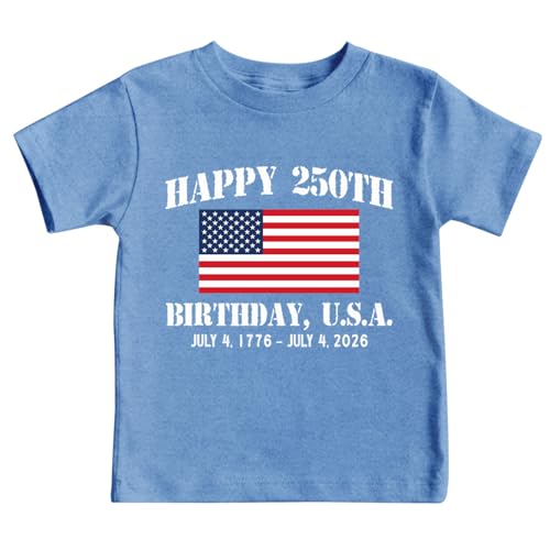 Image of 4th of July Shirts Toddler Boys Girls American Flag USA T-Shirt Kids Patriotic Tee Tops