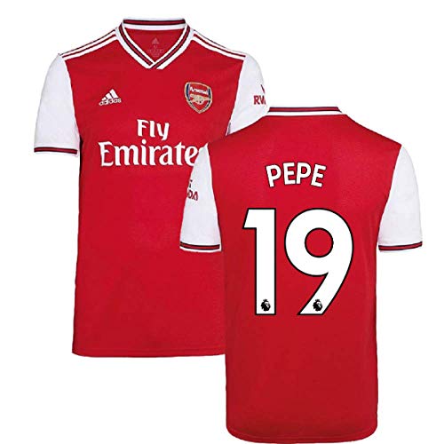 2019-2020 Arsenal Adidas - Camiseta de fútbol para casa (Nicolas Pepe 19)