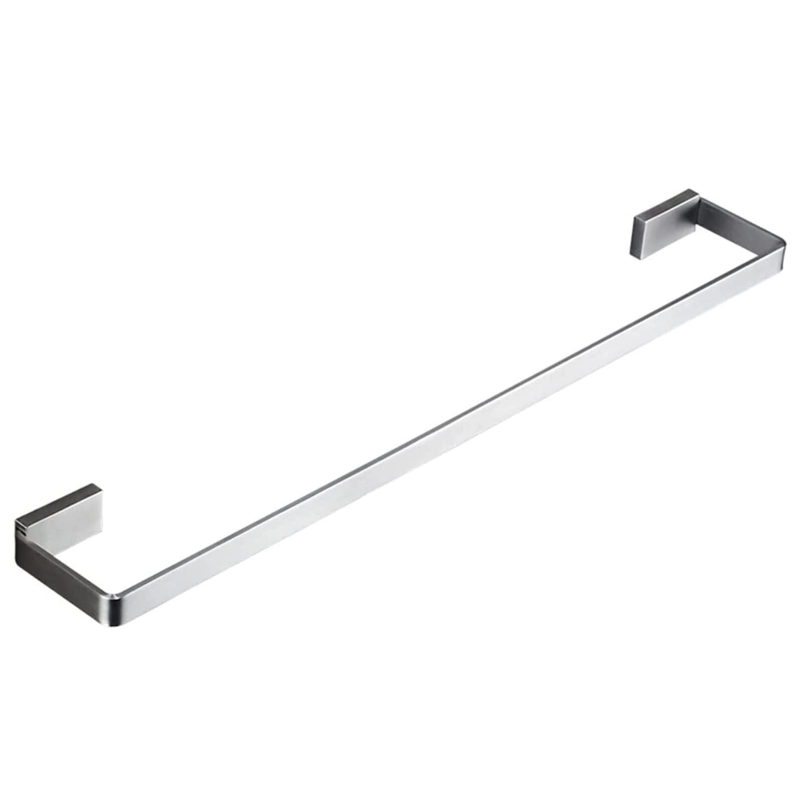 Barre porte-serviettes finition brossée design épuré argenté