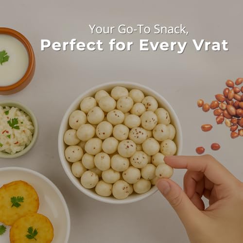 Image of VinodRatna Prince Makhana, 250 g, Fit for Fasting | Foxnuts, Lotus Puffs | Rich in Calcium, Maintains Weight, Healthy Snacks