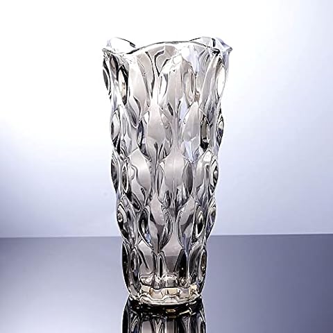 Magicpro Grey Glass vase 11.8inch Cover