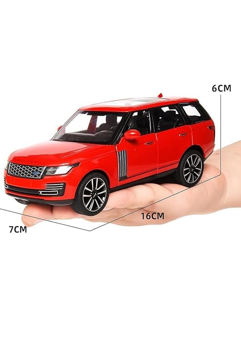 Image of U International Range Rover Diecast Car Model 1:32 Scale | Metal Pull Back SUV Toy | Openable Doors | Luxury Off-Road 4x4 Car Collectible | Birthday Gift for Kids Boys & Girls (Colour as a per Stock)