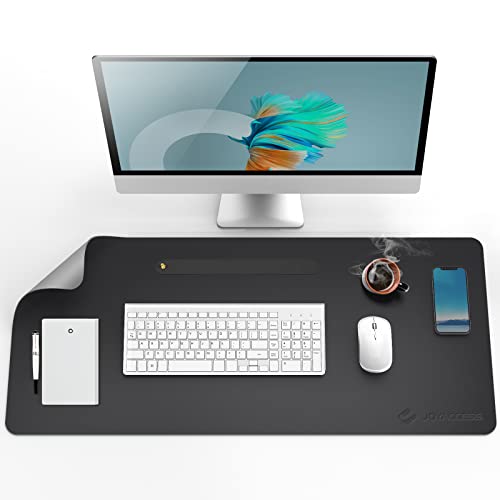Tapis de souris grand format noir pour ordinateur de bureau et maison