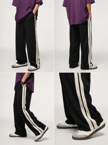 Image of FN3 RelaxFit Stripe Track Pant for Men || Men's Lower || Gym Track Pant | Relax Fit