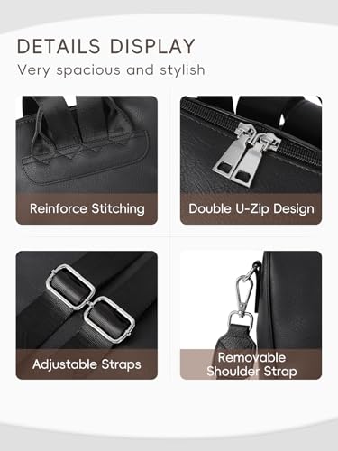 Image of CLUCI Womens Backpack Purse PU Leather Anti-theft Fashion Designer Travel Bag Ladies Shoulder Bags | Purse
