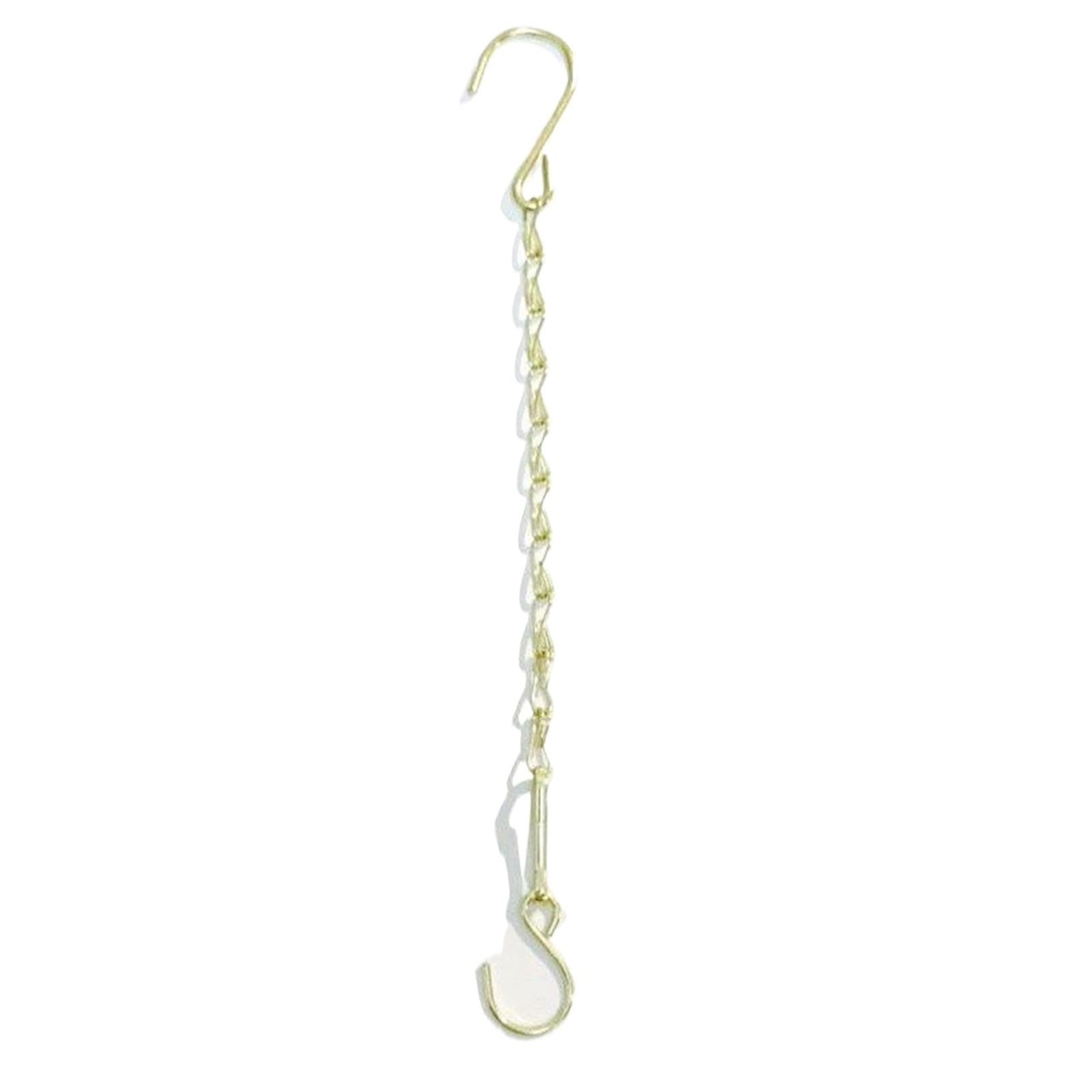 SQQCREATO Hanging Basket Chains 1PCS 29cm / 54cm Hanging Chains For Flower Pot Basket Bird Feeders Planters Lanterns Ornaments Plant Hangers(29CM Gold)