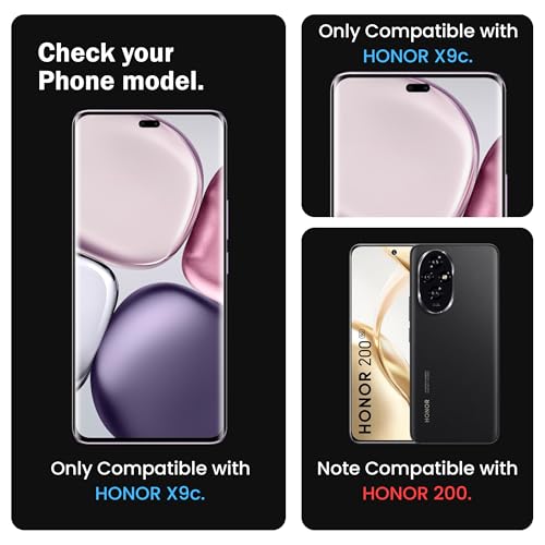 Image of ArmourPro UV Glue Tempered Glass for Honor X9c Curved Screen Protector, 9H Anti Scratch, Edge-to-Edge Coverage, HD Clarity, Easy UV Kit with Cable Protector