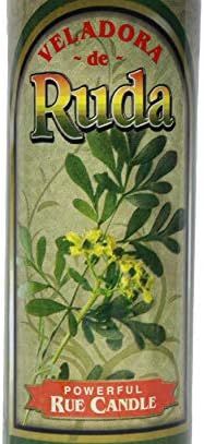 AURA VARIETY 1 Candle RUE Candle - VELADORA DE RUDA for Cleansing, Home Blessing, Wicca, Magick