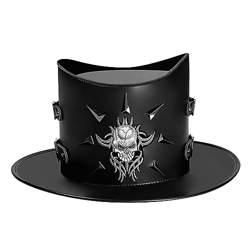 Chapeau de magicien pour adulte style punk avec design vintage