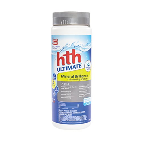 HTH 22001 Ultimate Mineral Brilliance Chlorinating Granules for Swimming Pools, 2 lbs