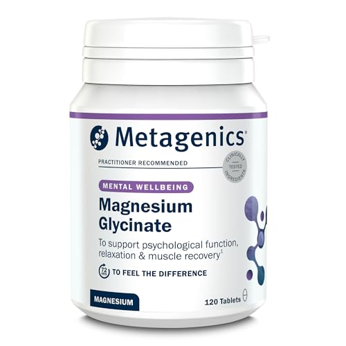 Metagenics Magnesium Glycinate 100mg – High Strength Supplement - Supports Energy Metabolism & Nervous System Function – 120 Tablets