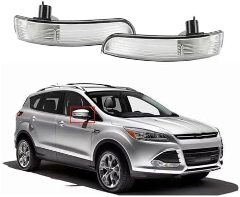 Turn Signal Light for Kuga for Ecosport 2013-2019 Car Side Rearview Mirror Turn Signal Lights Reversing Indicator Lamp Housing Without Bulb Turn Signal