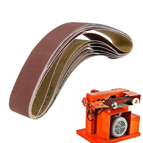 Kit de 7 bandas de lijado para metal y madera de 50 x 686 mm, incluye 120 opciones de grano 1000 (grano 800)