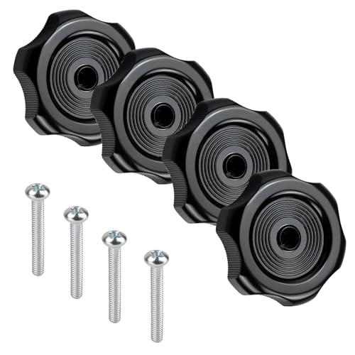 2020-2021 Keystone Bullet Trailers 21-407 Incorrect Crank Handle on Egress Window 9 RV Window and Vent Knob Fits RV/Camper/Trailer Windows, 20345 RV Camper Window Crank Handle Turn Latch Vent Knobs, Plastic Replacement Knob with Screws, Easy Operating RV Windows and Vents - 4 Pack