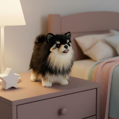 Peluche chien sensation moelleuse jouet compagnon doux Almencla smiling - 6