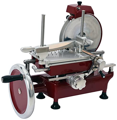 saro volano f250 vo - affettatrice manuale, con lama da 250 mm di diametro, taglio utile da 220 x 190 mm, smerigliatrice