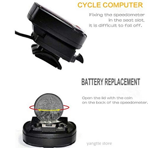 Image of Digital LCD Waterproof Bicycle Computer Odometer Speedometer (Multicolour)