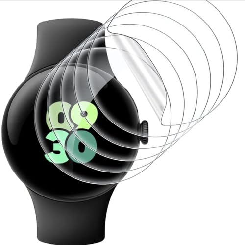 Renwox 5pcs Película hidrogel Protector de pantalla para Google Pixel Watch 3 45mm 1.4' Smartwatch Película tpu de protección transparente flexible de alta definición [sensible al tacto]