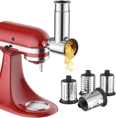 COFUN Edelstahl Gemüseschneider für KitchenAid Küchenmaschinen – Ansicht 1