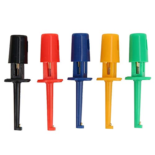 Image of Marhynchus Test Hooks, 20Pcs Multimeter Accessories Colorful Small Hook Clip Test Probe for Electronic Experiment Testing (Small Test Hook)