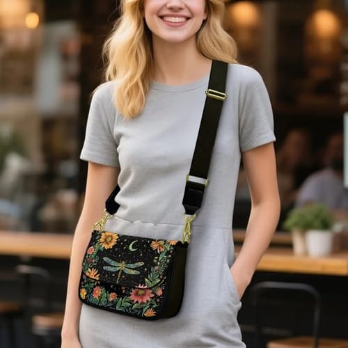 Bolso bandolera de cuero para mujer miniatura 2