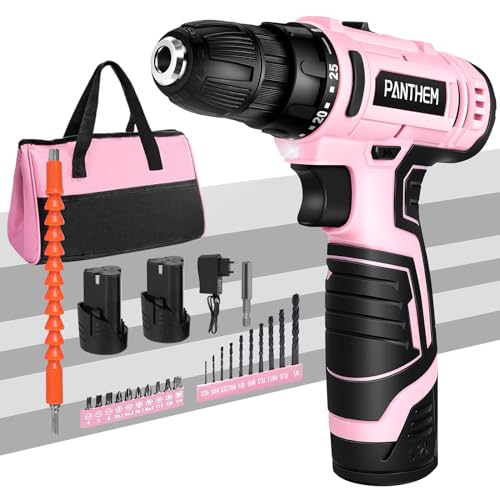Taladro Atornillador Eléctrico, Taladro Percutor A Bateria, Con 2 Baterías De 2,0 Ah 2 Velocidades, 10mm Portabrocas Inalámbrico De Taladro De Impact, Para Perforar Y Apretar Aflojar Tornillos Rosa Taladro Atornillador Eléctrico, Taladro Percutor A Bateria, Con 2 Baterías De 2,0 Ah 2 Velocidades, 10mm Portabrocas Inalámbrico De Taladro De Impact, Para Perforar Y Apretar Aflojar Tornillos Rosa