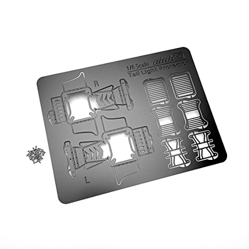 Club 5 Racing Stainless Steel Tail Light Guard for SCX6 Jeep JLU Wrangler