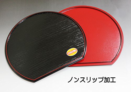 半月膳　５枚セット　漆塗り　蒔絵　赤　元箱付き 半月膳 5枚セット 漆塗り 蒔絵 赤 元箱付き - メルカリ