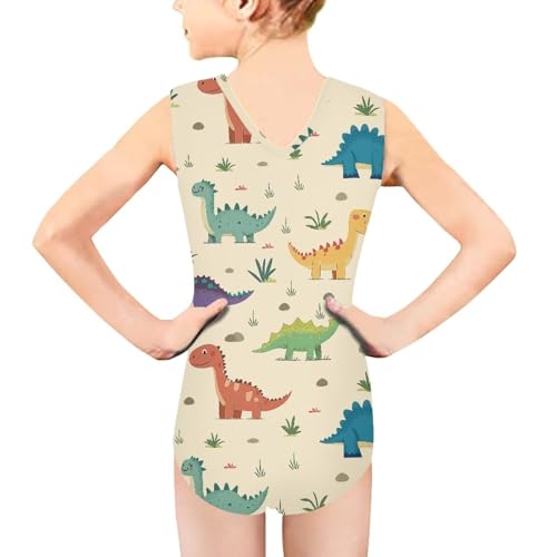 Image of Swimsuits for Girls 3-14 Summer Kids Bathing Suits Gymnastics Leotards One Piece Swimwear