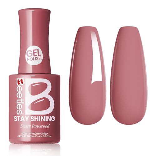 Image of Beetles Pink Gel Polish - 15ML /0.51Fl Oz, Pink Gel Nail Polish, Same Color Same Bottle STAY SHINING Series, Soak Off UV LED Lamp Spring Nails Art, Long-Lasting Manicure Salon DIY Home Nails