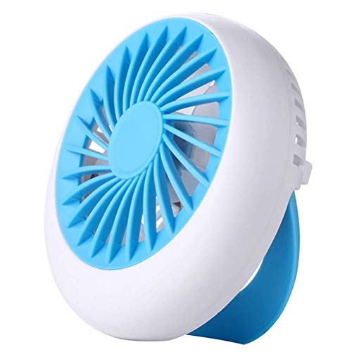Geräuschloser Mini-Ventilator mit USB-Anschluss, praktische und exquisite Ventilatoren mit 360°-Spiral-Luftführungsplatte, kein toter Winkel, leicht zu reinigen, rosa, blau Cover