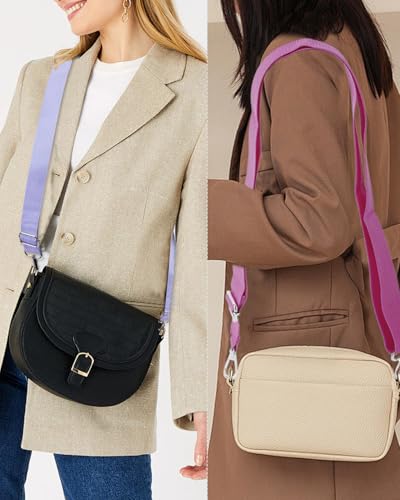 Image of eZAKKA 3 Colors Purse Straps Replacement Crossbody | Wide Purse Strap Crossbody Shoulder Straps Adjustable for Canvas Bag Crossbody Handbag