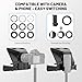 Desview T5 Teleprompter for Smartphone/11'' Tablet/DSLR, 49-82mm Adapter Rings, Durable Coated Glass, Bluetooth Remote & Free APP, for Live Streaming/YouTube/Vlogging/Video Recording