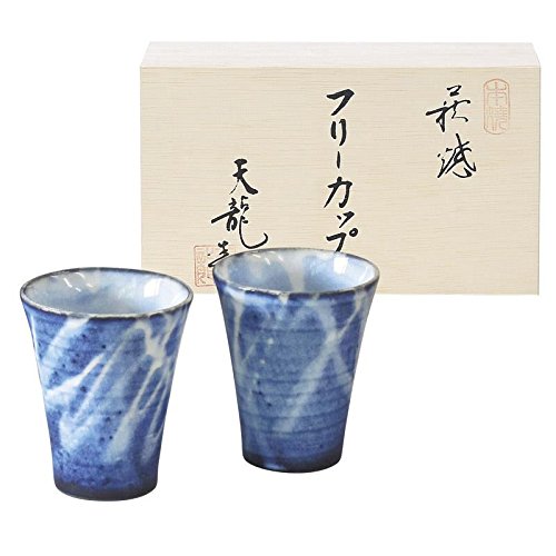 Amazon.co.jp: 萩焼 萩藍 ペアフリーカップ SE14-34 : ホーム