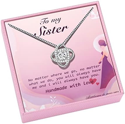 Sister Necklaces for Women – Perfect Sisters Gifts from Sister for Birthday, Christmas, Valentine’s Day, Mother’s Day, Thanksgiving and More
