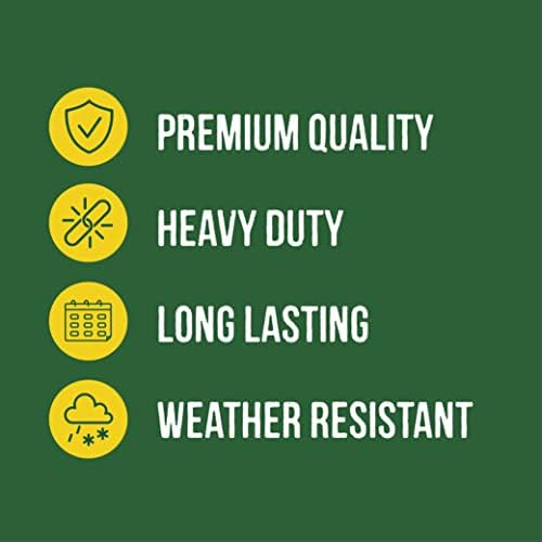 Honeyfields 71481197 Hanging Sunflower Hearts Seed Feeder, Metal & Heavy Duty For Outdoor & Garden use. In Green, Easy Clean, Ideal for Wild Bird Food, Yellow, 36.5 cm*9.0 cm*9.0 cm
