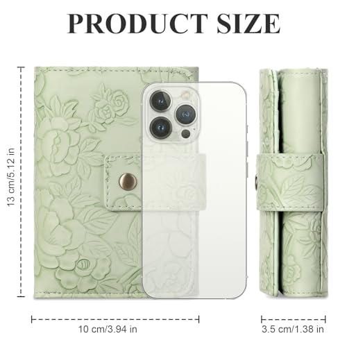 Image of SENDEFN Wallets for Women Trifold Ladies Wallet Credit Card Holder 3 Coin Pockets with ID Window