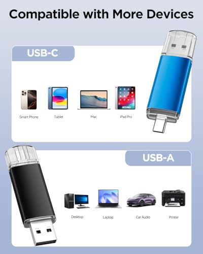 Clé USB C 32 Go AreTop double clé USB Type C pour tablette MacBook et smartphone - 5