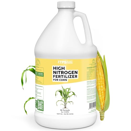 High Nitrogen Fertilizer for Corn Liquid Plant Food for Strong Stalk Growth Deep Green Leaves & Bigger Ear Development 1 Gallon