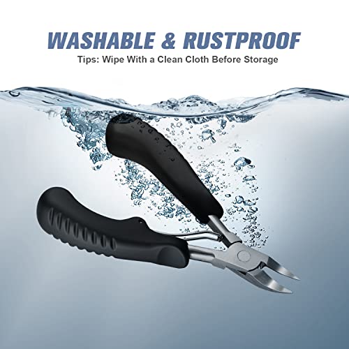 Nail Clippers For Thick Nail & Ingrown Toenails, Toenail Clippers For Men, Women, Seniors, Sharp Curved Blade, Professional Pedicure Tool Gift #TOP2