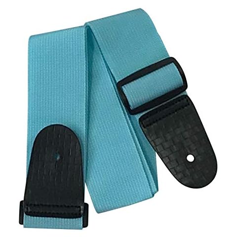 Light Blue Acoustic & Electric Adjustable Guitar Strap Kids Small children's sizes S-L Cover