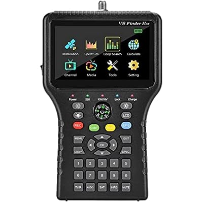 V8 Finder Max Satellite Finder DVB-S/S2/S2X MPEG-2/4 H.264/H.265 1080P TV Sat Signal Receiver