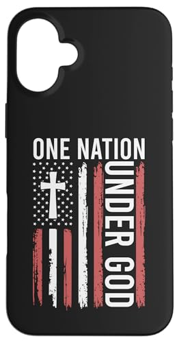 One Nation Under God LXg̈҃tbO _[W󂯂M X}zP[X iPhone 16 Plus p