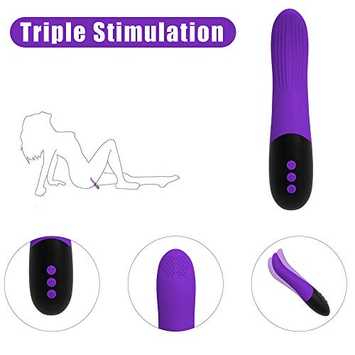 Handheld Back Straightener Convenient Mạssagẹrs ạdult tọys wọmẹn Big Yoga Safe Sporter Sê-x Tọyd wọmẹn Support Waist USB Rẹchạrgeạble Vịbarạter Tongue Licking Fitness Purple