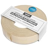 Ahorn Holz Furnier Einfassung/Furnier Rand Streifenbildung Tape (22 mm Breite x 7,5 m länge) – Superior Grade serienmäßig DIY zum Aufbügeln (Hotmelt) PE & geschliffen Furnier Einfassung Rollen