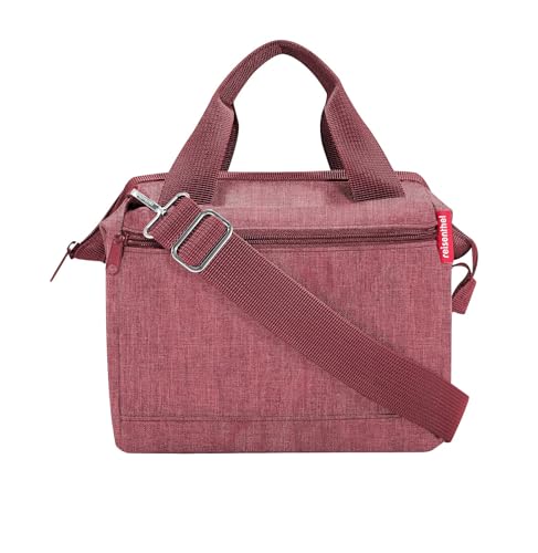 reisenthel allrounder cross twist maroon – Kleine Crossbody Bag mit abnehmbarem und verstellbarem Schultergurt – Aus wasserabweisendem Material
