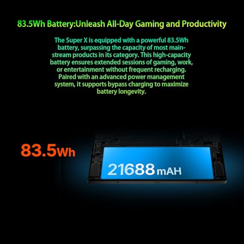 Image of OneXPlayer Super X Gaming Tablet with AMD Ryzen AI Max 395, Radeon 8060S Graphics,14 in 2.8K 120Hz OLED Display,LPDDR5X 8000 MT /s,Magnetic Keyboard,85.58 Wh(64GB RAM + 1TB SSD)