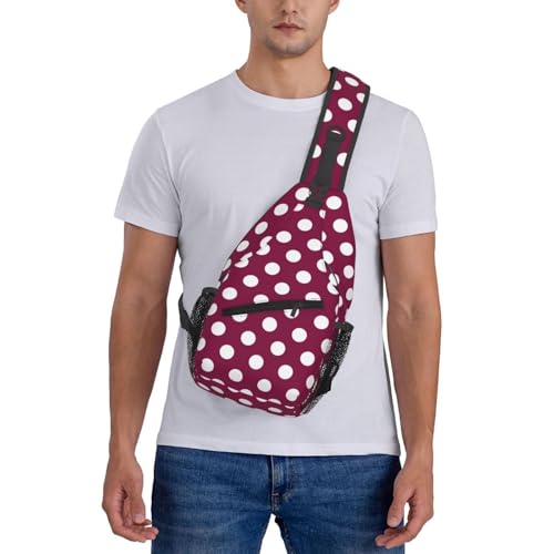Sac banane à pois violets et roses avec sangle réglable - 7